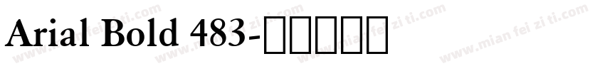 Arial Bold 483字体转换